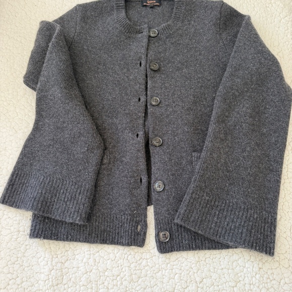 Quince Mongolian Cashmere Structured Cardigan - Picture 3 of 4